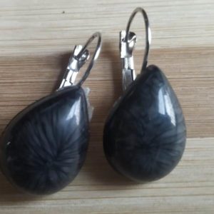 Splendid Black Stone Earrings
